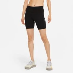 Nike Women's Epic Luxe Trail Running Shorts (010 - Black/Dark Smoke Grey/Reflective Silver)