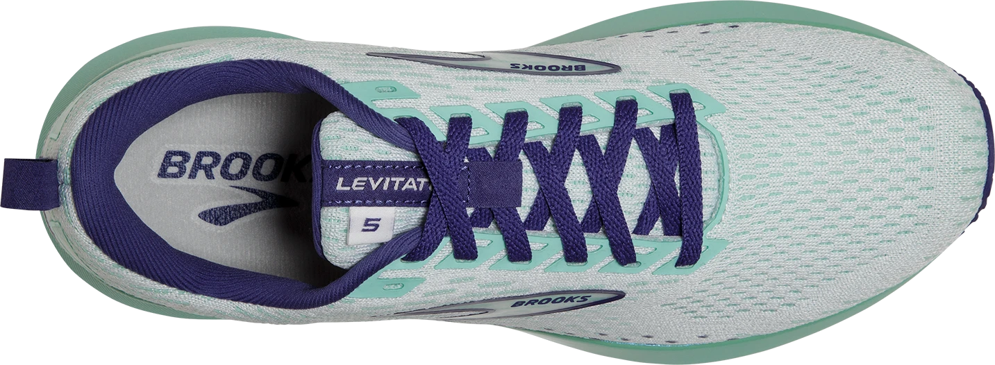 BROOKS Women's Levitate 5 (127 - White/Navy Blue/Yucca) 5 BROOKS Women's Levitate 5 (127 - White/Navy Blue/Yucca) - Image 5