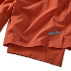 BROOKS Men's Sherpa 7" 2-in-1 Short (644 - Red Clay) -Cheap Brooks Store 211333 644 D5 Sherpa 7in 2in1 Short