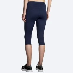 BROOKS Women's Method 1/2 Crop Tight (451 - Navy) -Cheap Brooks Store 221477 451 mb method half crop tight womens womens running tight