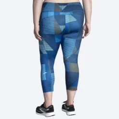 BROOKS Women's Method 3/4 Tight (441 - Motion Print) -Cheap Brooks Store 221522 441 mb method three quarter womens running capri