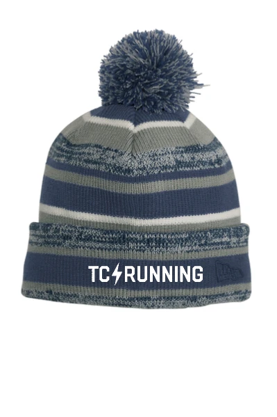 TCRC Bolt Striped Pom Hat 2 TCRC Bolt Striped Pom Hat - Image 2