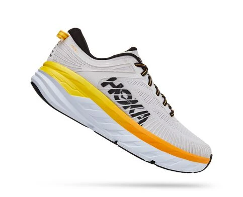 Hoka Men's Bondi 7 (NCRY - Nimbus Cloud/Radiant Yellow) 2 Hoka Men's Bondi 7 (NCRY - Nimbus Cloud/Radiant Yellow) - Image 2