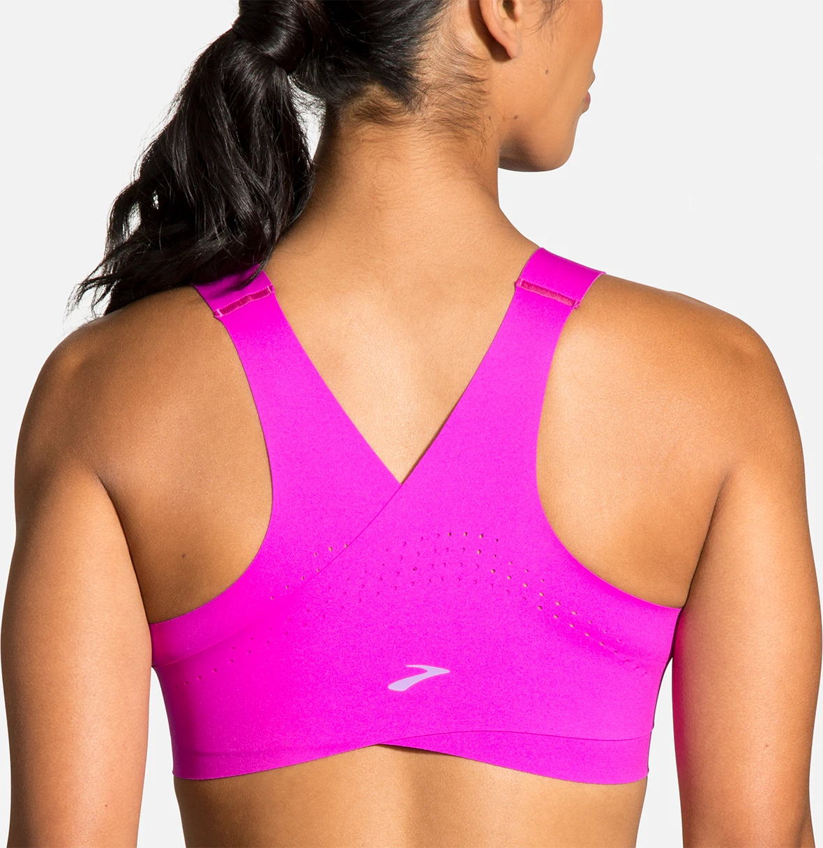 BROOKS Women’s Dare Crossback Run Bra (633 - Magenta/Heliotrope) 5 BROOKS Women’s Dare Crossback Run Bra (633 - Magenta/Heliotrope) - Image 5
