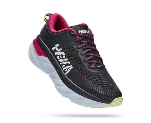Hoka Women's Bondi 7 (BGFF - Blue Graphite/Festival Fuchsia) 1 Hoka Women's Bondi 7 (BGFF - Blue Graphite/Festival Fuchsia)