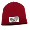 TCRC Knit Woodcut Beanie (red)