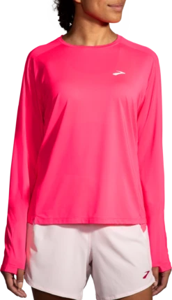 BROOKS Women's Sprint Free Long Sleeve 2.0 (620 - Hyper Pink)