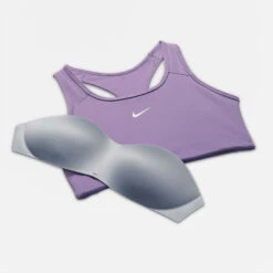 Nike Women’s Swoosh Medium-Support Padded Bra (574 - Amethyst Smoke/White) -Cheap Brooks Store 58105856 D568 4F36 A8DA E516021E1CFA