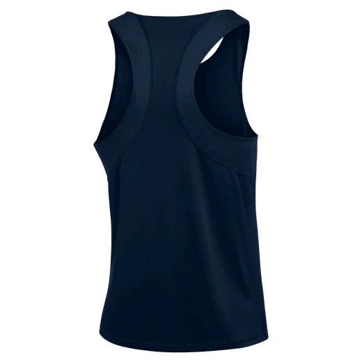 Nike Men's Team Run Singlet (420 - Team Navy/White) 2 Nike Men's Team Run Singlet (420 - Team Navy/White) - Image 2