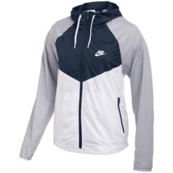 Nike Women's Windrunner Jacket (420 - Team Navy/White/Wolf Grey)