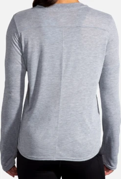BROOKS Women’s Distance Long Sleeve (080 - Heather Ash) -Cheap Brooks Store 82256507 D056 444B 975D 3481B70A50CE