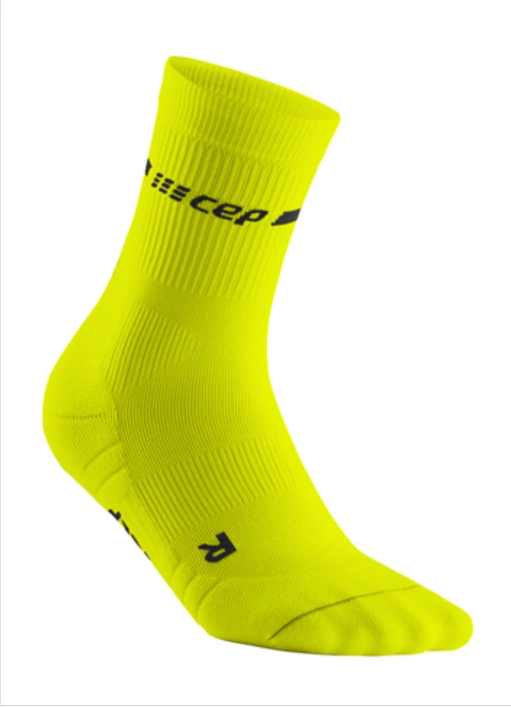 CEP Neon Mid Cut Compression Socks (Neon Yellow) 1 CEP Neon Mid Cut Compression Socks (Neon Yellow)