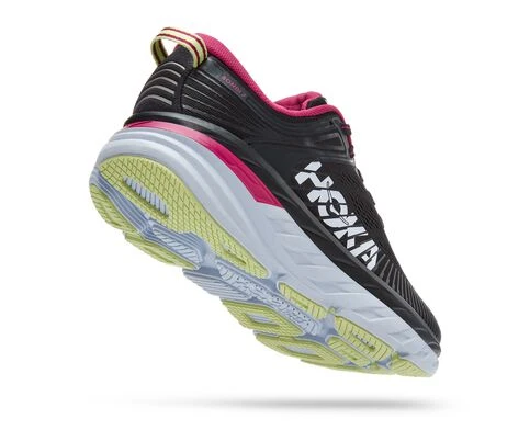 Hoka Women's Bondi 7 (BGFF - Blue Graphite/Festival Fuchsia) 3 Hoka Women's Bondi 7 (BGFF - Blue Graphite/Festival Fuchsia) - Image 3