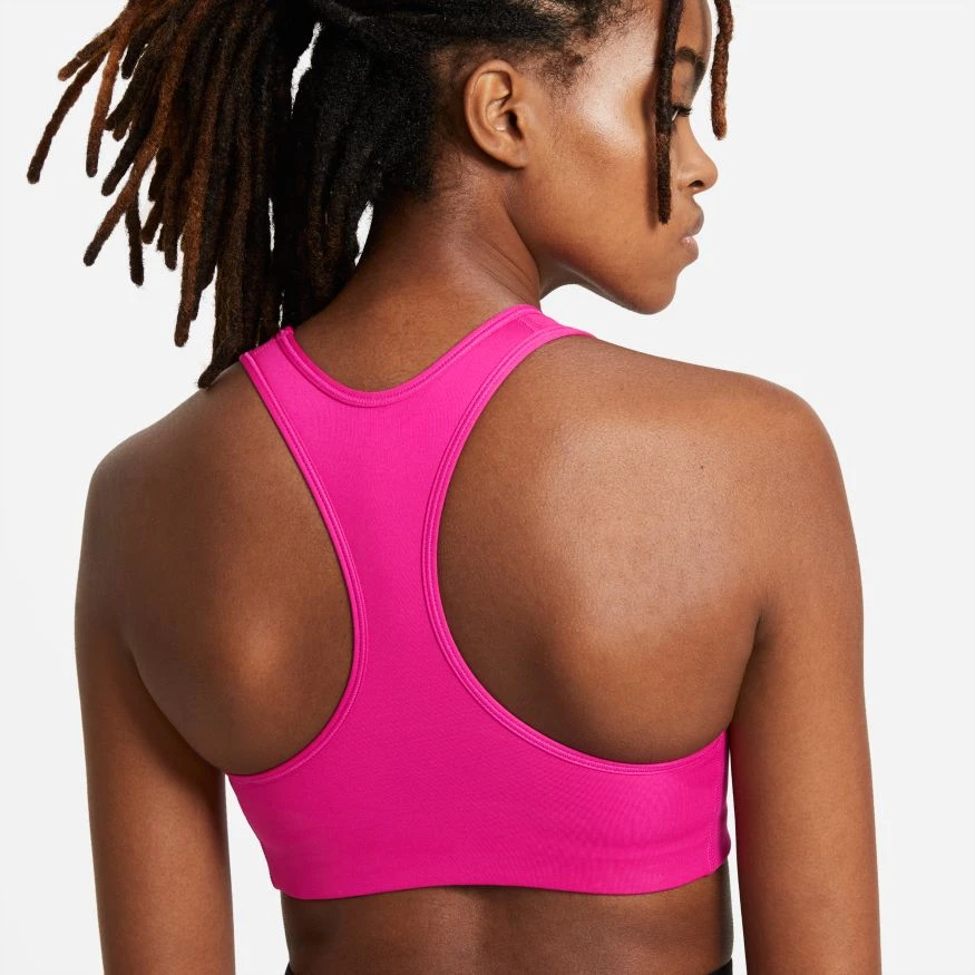Nike Women’s Swoosh Medium-Support Padded Bra (633 - Fireberry/White) 4 Nike Women’s Swoosh Medium-Support Padded Bra (633 - Fireberry/White) - Image 4