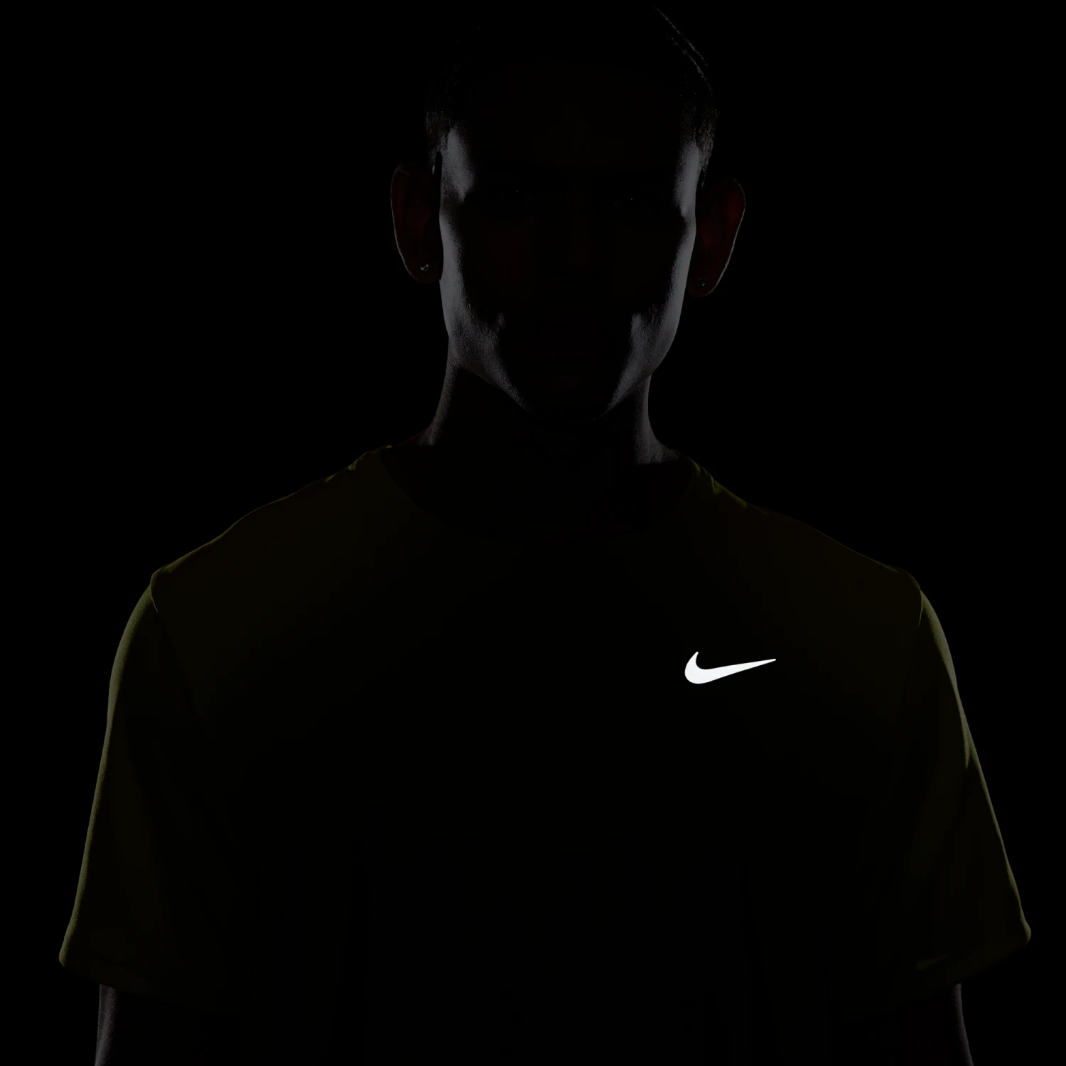 Nike Men's DRI-FIT UV Miler Short Sleeve Running Top (308 - Bright Cactus/Reflective Silver) 6 Nike Men's DRI-FIT UV Miler Short Sleeve Running Top (308 - Bright Cactus/Reflective Silver) - Image 6