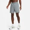 Nike Men's DRI-FIT Challenger 7" 2-in-1 Running Shorts (084 - Smoke Grey/Dark Smoke Grey/Reflective Silver)
