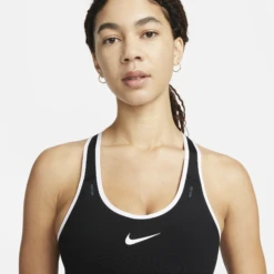 Nike Women's Swoosh On The Run Bra (010 - Black/White/Black/White) -Cheap Brooks Store DV9914 010 C PREM 2000