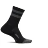 Feetures Elite Light Cushion Mini Crew (Black High Top Stripe)
