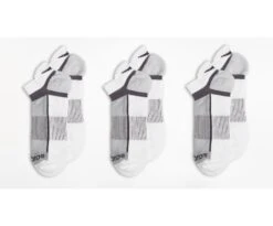 Saucony Inferno No Show Tab 3-Pack Socks (100 - White)