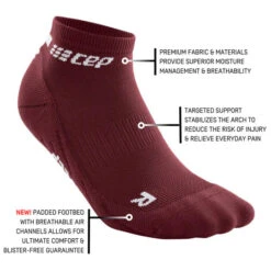 CEP Men's The Run Low Cut Socks 4.0 (Dark Red) -Cheap Brooks Store The Run Low 4.0 darkred infographic 540x f309dbba af47 42d1 83e5 bacc7ffd8edf