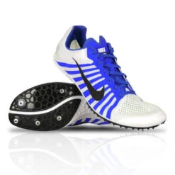 Nike Unisex Zoom D Track Spike (100 - White/Black/Racer Blue)
