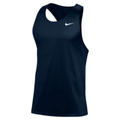 Nike Men's Team Run Singlet (420 - Team Navy/White)