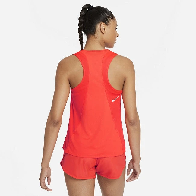 Nike Women's DRI-FIT Tempo Race Tank (635 - Bright Crimson/Reflective Silver) 2 Nike Women's DRI-FIT Tempo Race Tank (635 - Bright Crimson/Reflective Silver) - Image 2