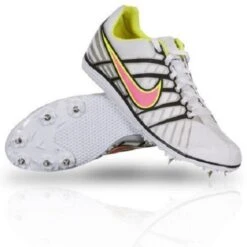 Nike Women’s Zoom Rival D 6 (160 - White/Pink Flash/Black/Metallic Silver)